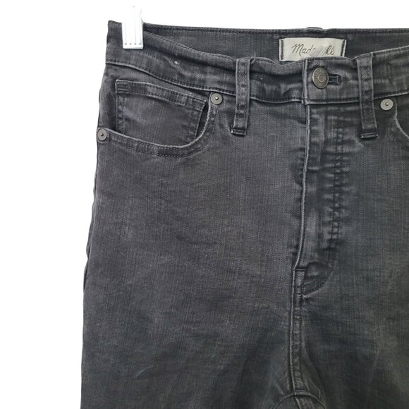 Madewell Skinny Flare Jeans in Black Frost Wash Womens Size 28 - Picture 7 of 8